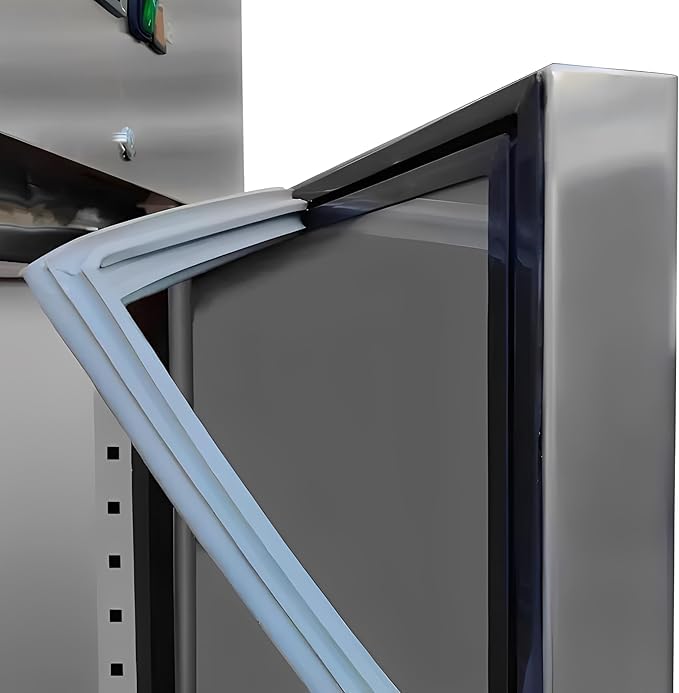 MBH Frigorifero Verticale Inox Professionale 610L con Porta Cieca per Ospitazione. Frigorifero industriale GN2/1 in acciaio inox per cucina bar e ristorante ad alte prestazioni