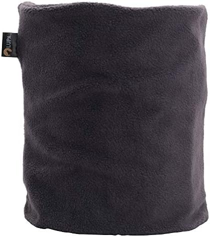 LUPA Canadian Handmade Unisex Double-Layer Micro Fleece Neck Warmer (Charcoal)