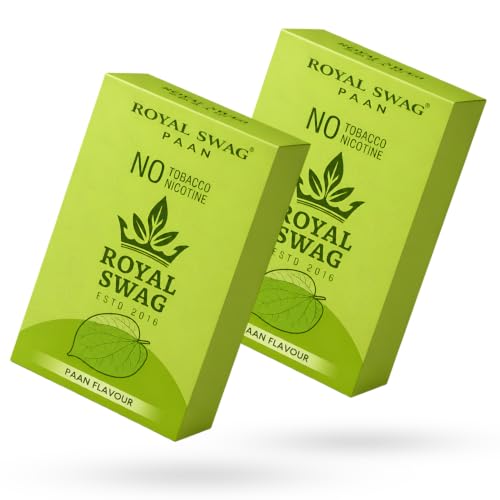 Image of ROYAL SWAG Paan Flavour Wellness Sticks 10 Sticks Each Pack of 2 Boxes Ayurvedic Herbal Blend Wellness Sticks