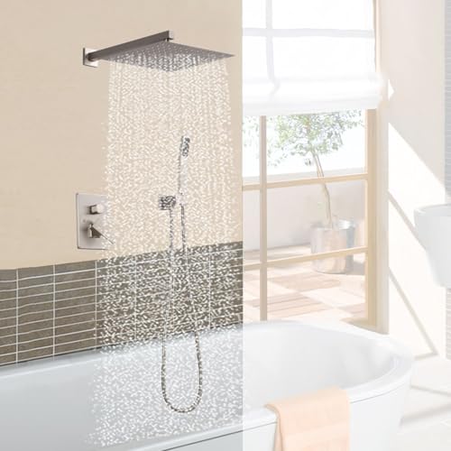 Ensemble mitigeur de douche encastré pour salle de bain design noire