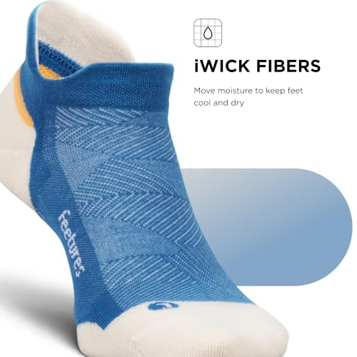 Image of Feetures Elite Max Cushion No Show Tab - Running Socks for Men & Women, Athletic Compression Socks, Moisture Wicking
