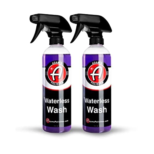 Adam’s Polishes Waterless Wash – Car Cleaning Spray for Detailing | Safe Ultra Slick Lubricating Formula for Car, Boat, Motorcycle, RV | No Garden Hose, Wash Soap, or Foam Cannon Needed – Pack of 2