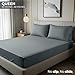 Utopia Bedding Queen Fitted Sheet - Bottom Sheet - Deep Pocket - Soft Microfiber - Shrinkage and Fade Resistant - Easy Care -1 Fitted Sheet Only (Grey)
