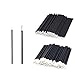 Produktbild JUN-H 100 Stück Einweg Lippenpinsel Eyeliner Pinsel Set Microfaser und Fusselfrei Lippenpinsel Einweg Make-up Tool 50 Lip Brush und 50 Eyeliner Pinsel (Schwarz)