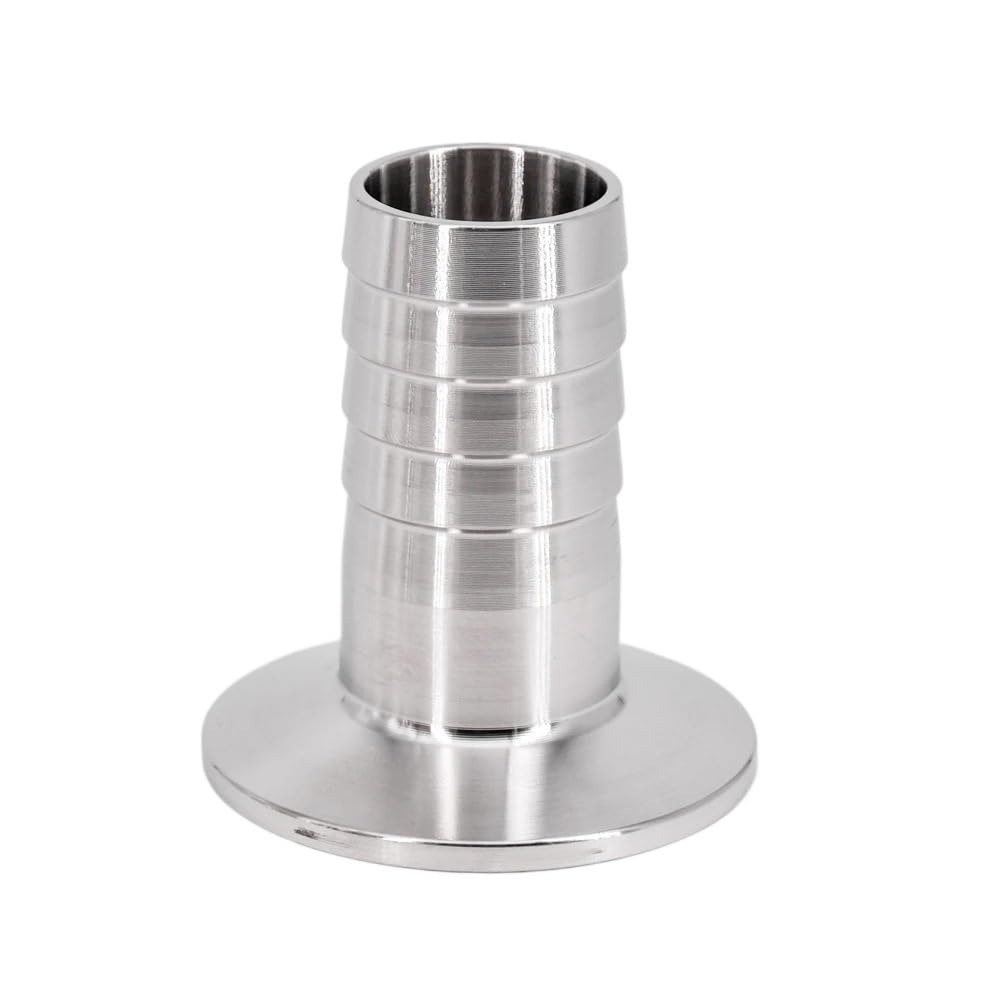 Złącze węża z kolcami, 304 316L SS Tri Clamp Łącznik do węża 0,5-2 cale Wielokolorowy sanitarny, chroniony przed promieniowaniem UV(64mmx32mm)
