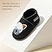 Basrakids Baby Shoes Leather Moccasins Baby Girls Boys Slippers-Soft Sole Non-Skid Lightweight Infant Toddler First Walking Shoes (Black Bulldog, M)