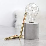 kugelschreiber goldfarben Blaue Mine zum Schreiben sorgt für einfaches und schwungvolles schreiben auf Papier