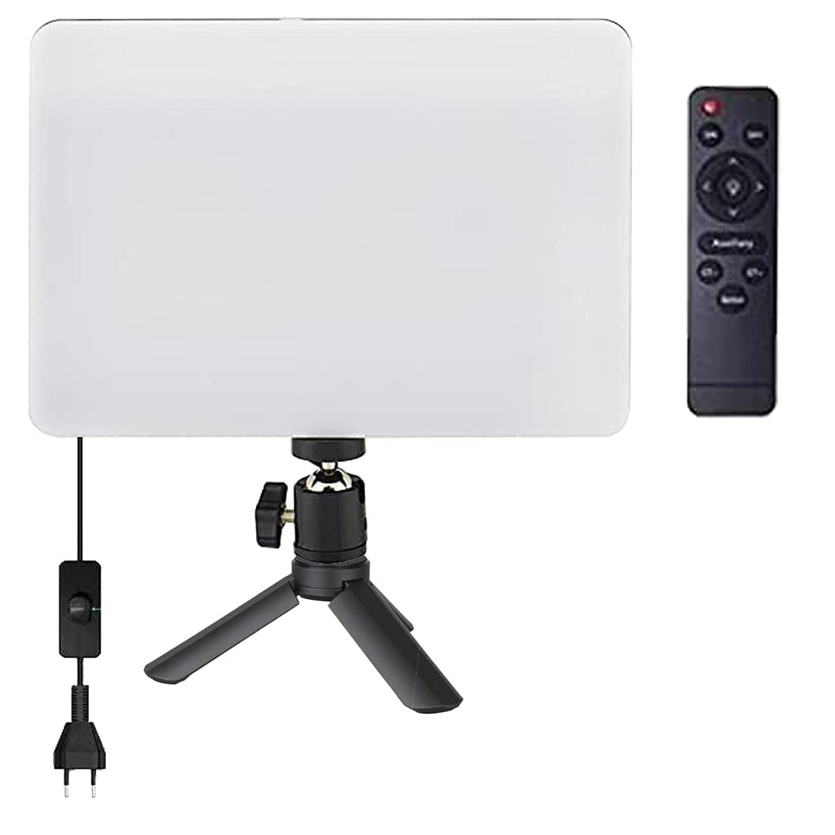 HOLD UP Bi-Color LED Video Soft Light Panel, for Studio Photography/Video Recording/Conference YouTube, Brightness Dimmable 2700K-5700K CRI95+ | with Remote Control & Mini Tripod | Continues Light