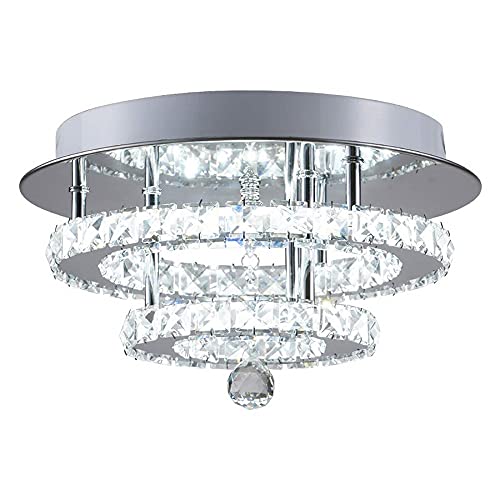Plafonnier LED cristal K9 télécommandé pour ambiance salon et repas