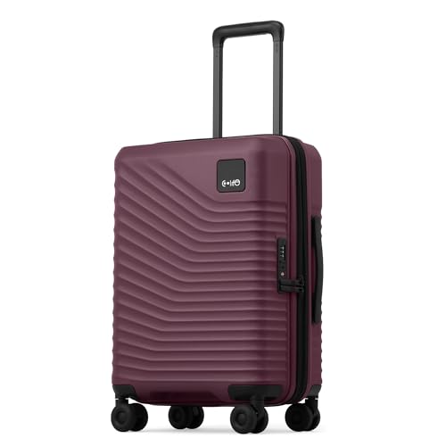 Image of Coolife Luggage Carry-On, Lightweight PC Hardside Suitcase, 20-Inch, Black
