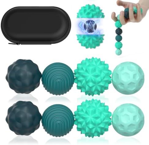 Magnetic Fidget Balls (8 Stück), Magnetkugeln Stressball Silikon Magnetische Sensorik Bälle Spielzeug, Sensorisches Spielzeug Anti Stress Stimming Sensory Fidget Toys für Erwachsen