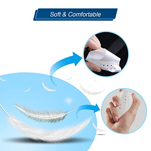 Jombofun 4 Pair Shoe Crease Protector For Sneakers: Air Force 1, Jordan 1, Dunk Low & More - Premium Anti Crease Shoe Protector - No Crease Shoe Guards For Men's Size 7-12/ Women's Size 5-8 #TOP4