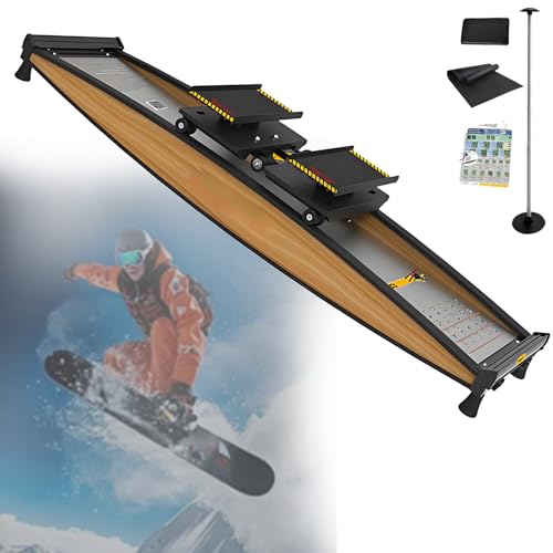 Máquina de entrenamiento para esquí, entrenador cruzado 3D, simulador de esquí para entrenamiento corporal completo, múltiples modos de entrenamiento opcionales, carga máxima de 150 kg, para fortalecer resistencia y equilibrio