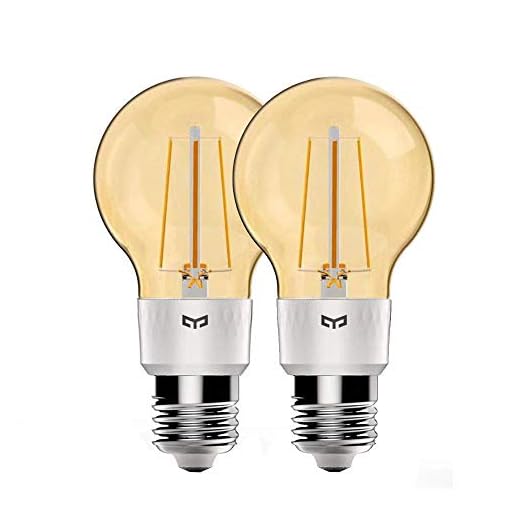 Yeelight Warm Filament Smart Wifi Birne Gold Version, E27 2700K 500lm Dimmbares 6W Smart LED Licht (2 Pack)