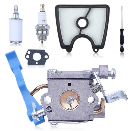 Mtanlo Kit de Carburador para Soplador de Hojas Husqvarna 125B, 125BX y 125BVX Incluye Filtro de Aire, Bujía, Filtro de Combustible y Destornillador Repuesto para 590 46 01-02