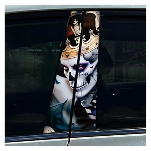 Autocollants gothiques pilier B voiture et stickers impermeables
