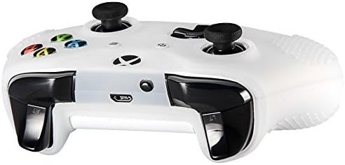 eXtremeRate Soft Anti-slip Silicone Case Cover Thumb Stick Grip Caps Protector Skins for Xbox One X & One S Controller Semi-transparent Clear