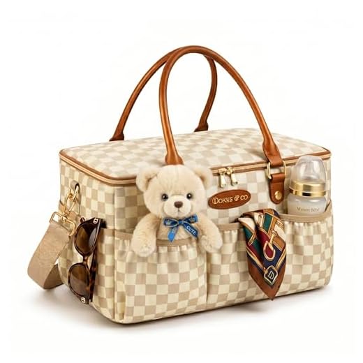Elegant Luxe Diaper Tote for Parents