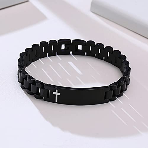 Vnox Christian Bracelet For Men | Personalized Bracelet For Men Bible Verse Scripture Bracelets Mens Inspirational Bracelets Cross Chain Link Bracelet, Religious Christian Gifts For Men,Style 13 #TOP3