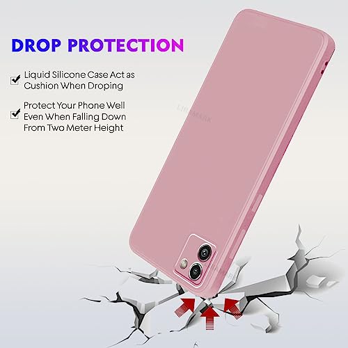 Image of LIRAMARK Silicone Soft Back Cover Case for Samsung Galaxy A03 (Silicone Pink)