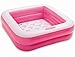 Intex Spielkiste, Swimming Pool, aufblasbar, quadratisch, für Babys und Kleinkinder, 57100 Rosa 57100