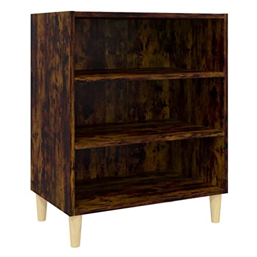 Bussandri Exclusive - Sideboard Räuchereiche 57x35x70 cm Holzwerkstoff