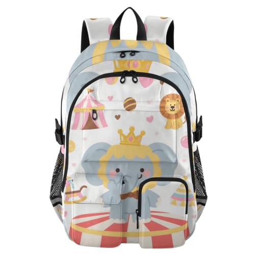 Mochila para mujer de 17.5 pulgadas gran capacidad y diseño de elefantes para ordenador