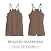 Caracilia Womens Summer Mini Dress 2025 Casual Sleeveless Built in Shapewear Sundress Trendy Short Tennis Athletic Outfits Coffee Medium