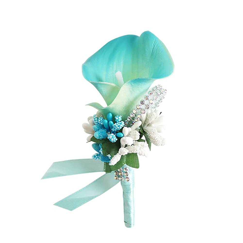 6 Pezzi Boutonniere E Corsage Per Matrimonio, Fiori All'Occhiello In Seta Per Sposa E Damigelle, Decorazioni Per Banchetti E Anniversari, Colori Vari