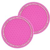 SHENGYAWAUTO Car Interior Accessories Cup Holder,Anti Slip Cup Mat Insert for All Brands of Cars 2 P