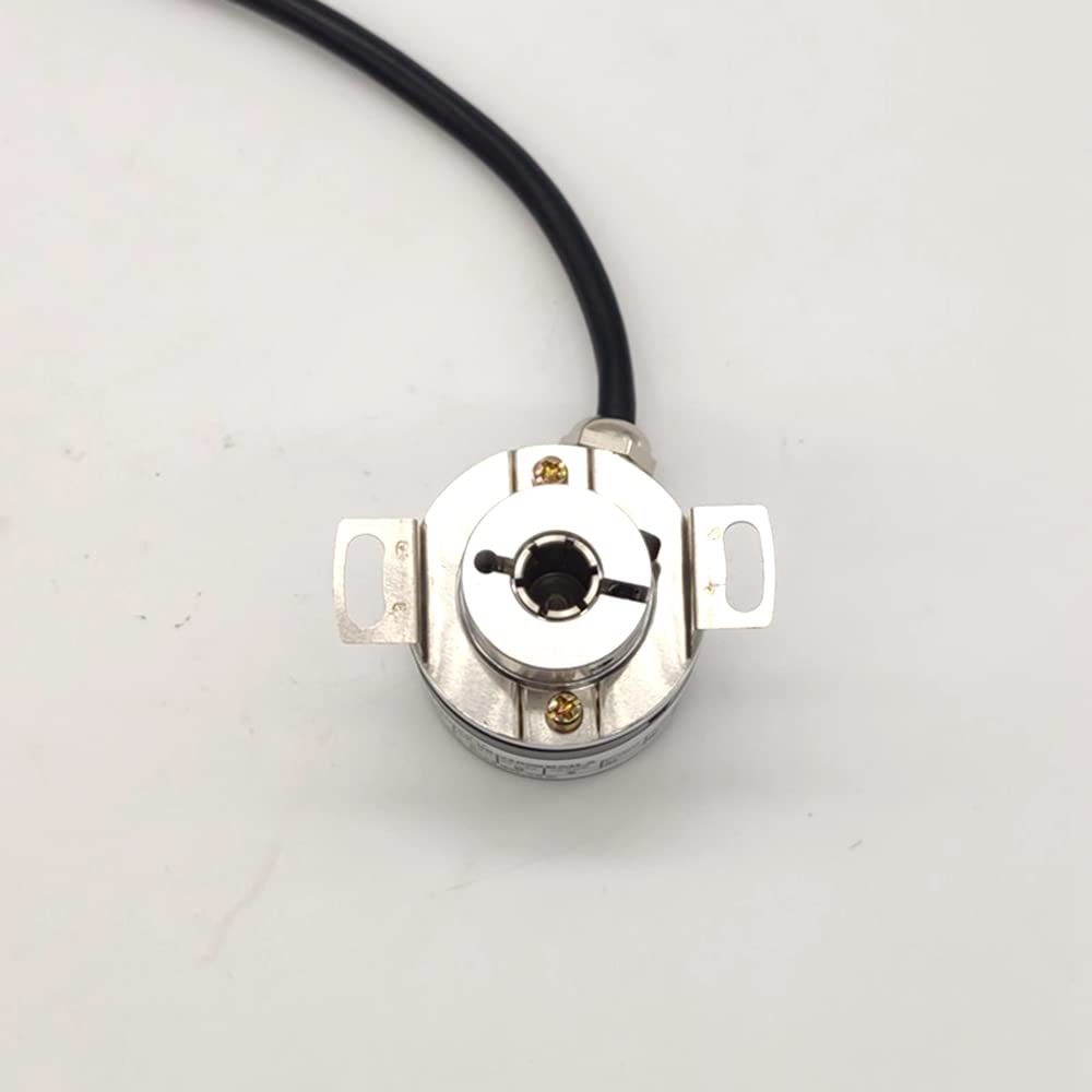 GHB38 Incremental Optical Rotary Encoder 8mm Hole Hollow Shaft, 38mm Outer Dia (Line Driver output/5V DC, 100P/R)