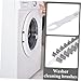 Cabilock 2pcs Rolling Washing Machine Brush Soft Bristle Cleaner for Laundry Machine Dryer Vent Pipe Brush