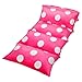 Butterfly Craze Floor Pillow Case, Mattress Bed Lounger Cover, Polka Hot Pink, Queen Size - Cozy Seating Solution for Kids & Adults, Recliner Cushion, for Reading, TV Time (Pillow Not Included)