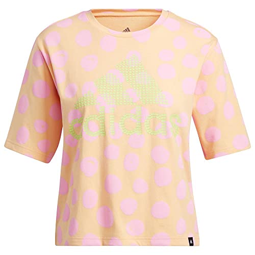 T-shirt Adidas imprimé fleuri multicolore avec col rond classique