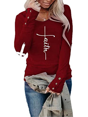 Love and Faith Tshirts for Women, Faith Tshirts for Women