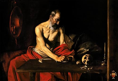 Tableau Caravage pour habiller grand mur vide salon 60x90