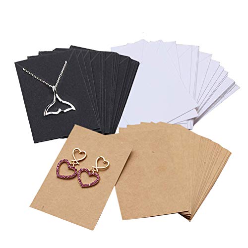 Halskette Display-Karten, 150 Stück Ohrring Display-Papier Karten, Schmuck-Display-Karten, Ohrring Armbänder Papierhalter, für Hausgemachtes