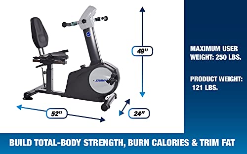 Stamina Elite Total Body Recumbent Exercise Bike W/ With Arm Exerciser & Smart Workout App, No Subscription Required - Stationary Workout Bike For Home W/ Large, Adjustable, Comfortable Seat #TOP2