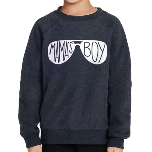 Mama's Boy Sunglasses Toddler Raglan Sweatshirt - Quote Designs for Boys - Mama's Boy Clothing