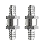 [Material principal] La válvula de retención está hecha de material de acero inoxidable de alta calidad, resistente, más duradera que la válvula de plástico común y tiene un mejor rendimiento.