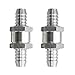 2 Piezas Aluminio Unidireccional, Válvula Retención Aluminio, Válvula Retención Combustible, Combustible Aluminio Unidireccional Para Carburador y Sistema Combustible Baja Presión