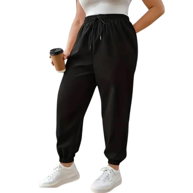 Comfy Women’s Joggers – Elastic Waist & Pocketed Track Pants for Workout & Lounge Wear-image-48