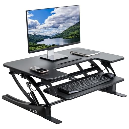 VIVO Height Adjustable Stand Up Desk Converter Best Hydraulic Product