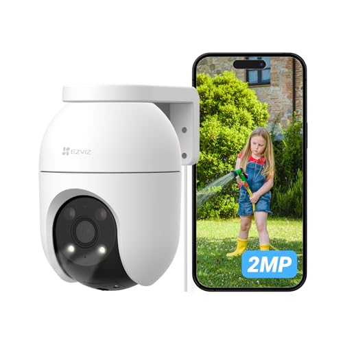 EZVIZ C8c 2MP Camera Surveillance WiFi Extérieure à 360° avec Suivi Auto-Zoom, Détection de...