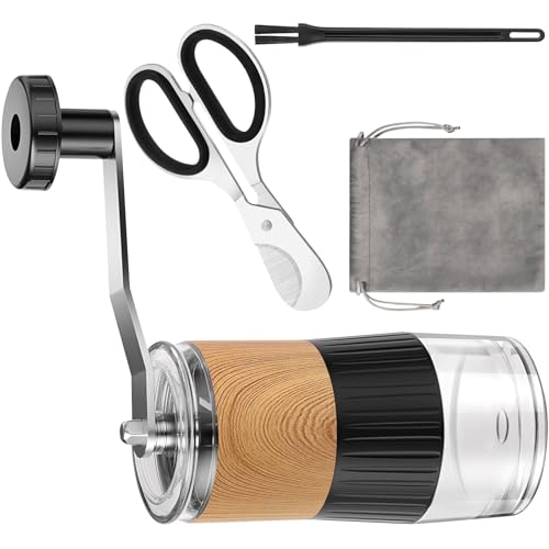 Tragbare Edelstahlmühle für Gewürze und Gewürze, kompaktes Design, einfach zu bedienender Handkurbelbrecher aus Edelstahl