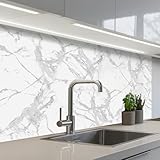 💎 DESIGN EFFET VERRE: Des couleurs éclatantes grâce à une impression de haute qualité, associées à des motifs exclusifs, donnent à cette crédence adhésive un effet verre élégant et luxueux. Un véritable atout déco pour votre intérieur.