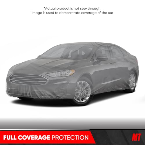 Image of MotorTrend Custom Fit Car Cover For Ford Fusion 2006-2018, All-Weather Protection for Cars Trucks & SUVs, UV Resistant Waterproof Scratch-Resistant, Perfect Fit Vehicle Cover for Outdoor & Indoor
