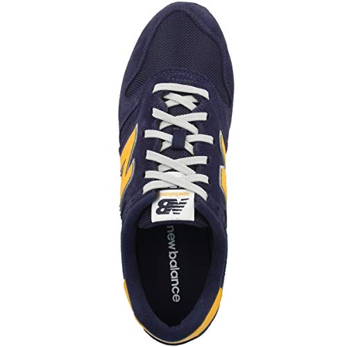 Image of New Balance Men's 373 Sneaker, Blue (Navy /Yellow Aa), 13