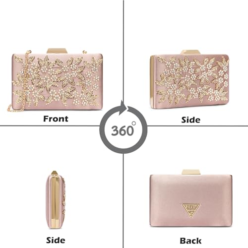 Image of Lavie Signature Women's Ogden Embroyidery Handle Framed Clutch|Ladies Purse |Gift For Women