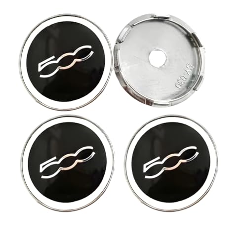 GXGM 4 Pezzi Coprimozzo 60MM Per Coprimozzo Fl,at 500,Per Accessori